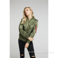 2021 Autumn Loose Zipper Bomber Jacket for Women